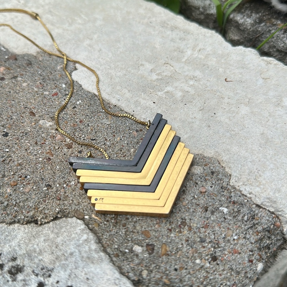 Madewell Arrowstack Adjustable Necklace In Vintag… - image 3